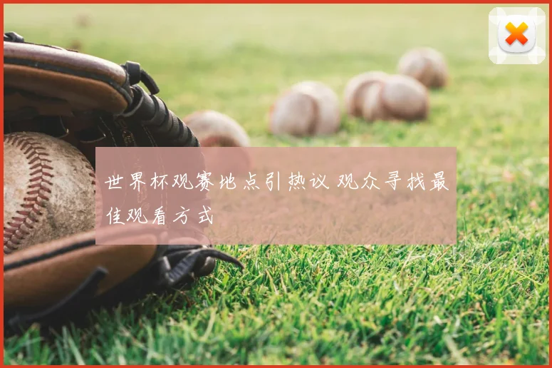 世界杯观赛地点引热议 观众寻找最佳观看方式
